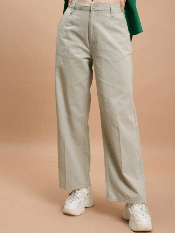 Women Mid-Rise Easy Wash Pleated Trousers